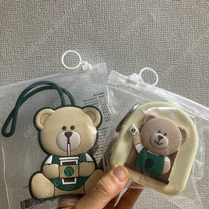 (택포) 스타벅스 베어리스타 네임택+파우치