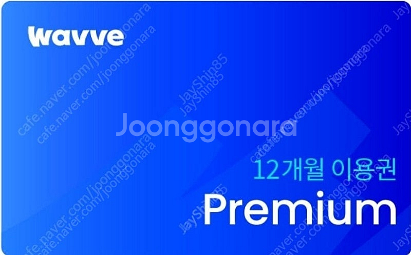 웨이브 프리미엄 1년 12개월 이용권--0