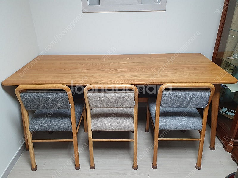 카레클린트 6인용 원목 식탁+의자+벤치 세트--0