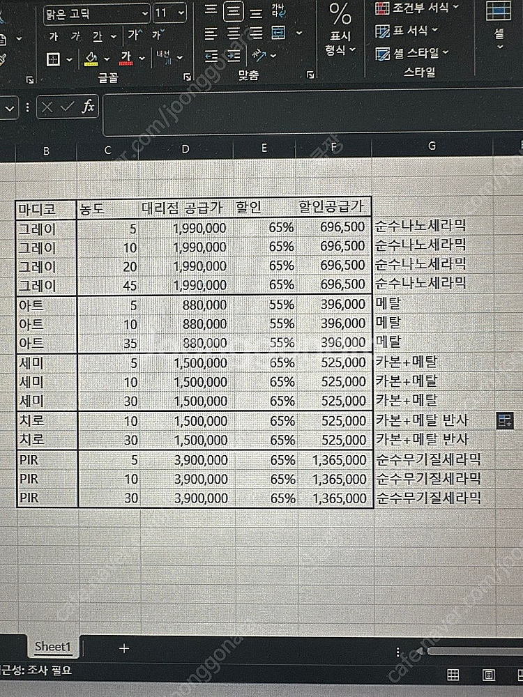 차량용 열차단 마디코 필름 썬팅 필름 팝니다 ( 세라믹...--1