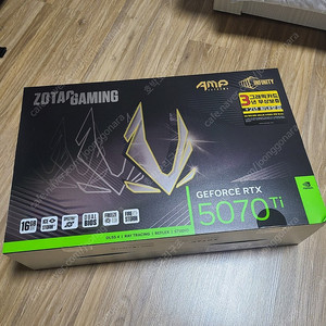ZOTAC 지포스 RTX 5070Ti AMP Extreme Infinity 판매합니다.