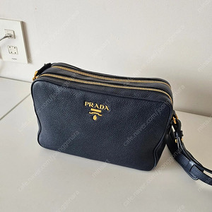 PRADA 프라다 BANDOLIERA 비텔로 피닉스 1BH079 더블 지퍼 카메라백 크로스백