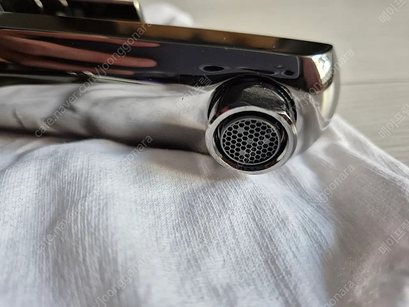 자쿠아 블랙 크롬 세면대 수전 새제품--7