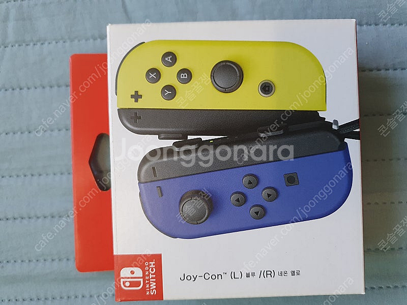 닌텐도 스위치 조이콘 블루 네온 옐로 팝니다--0