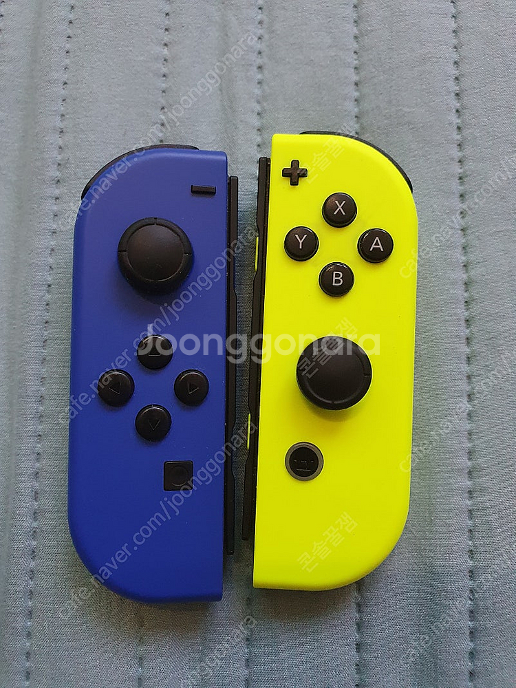 닌텐도 스위치 조이콘 블루 네온 옐로 팝니다--2