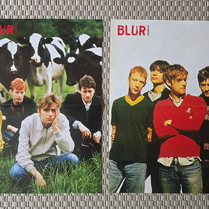 포스터 Blur 블러 A3 양면 포스터 2장