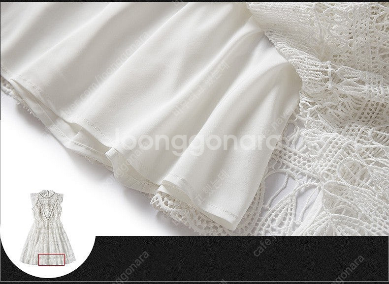 [새상품] 2XL 3XL 빅사이즈 레이스펀칭원피스 하객--7