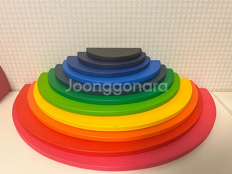 발도르프 가베가족 원목 교구 레인보우 + 하프써클 + ...--2
