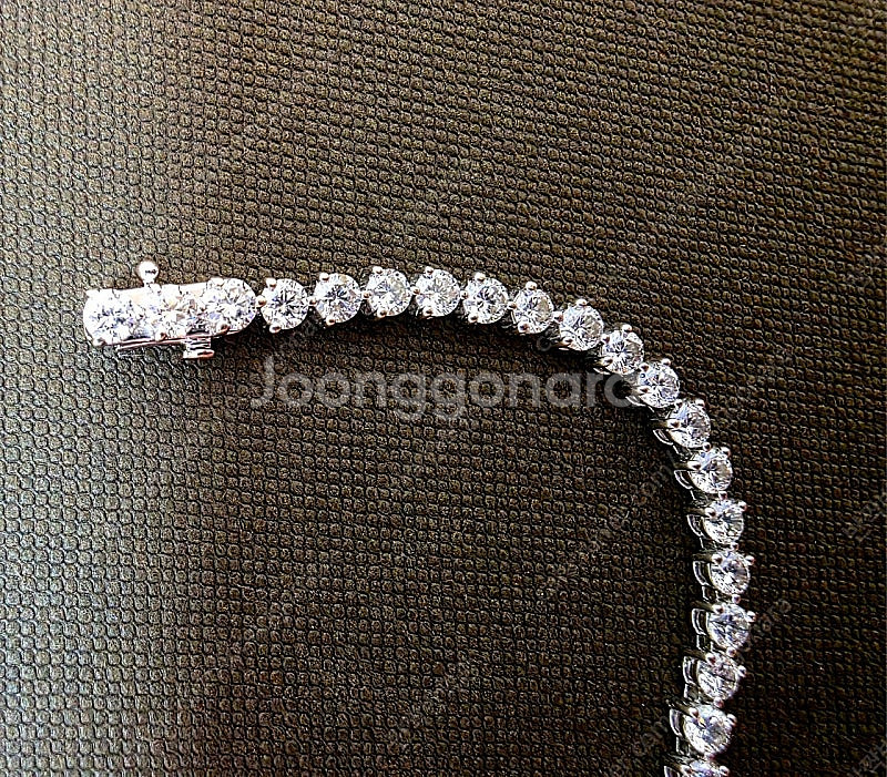 미꼬 할리 1부 다이아 테니스 팔찌 18k 화이트골드--9