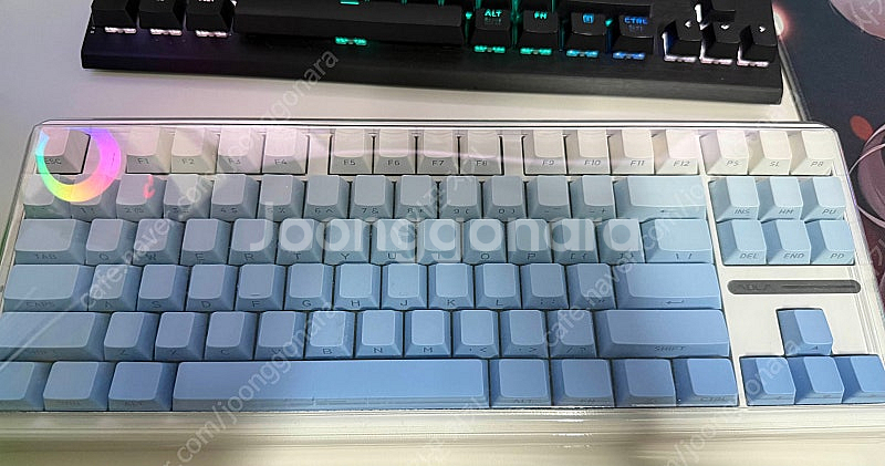 AULA F87 Pro 독거미 그레이V4(회목축)기계식...--0