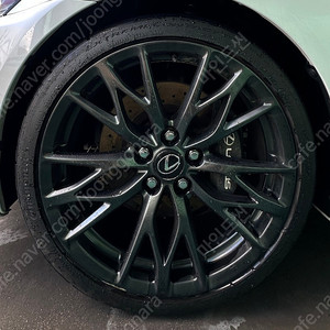 렉서스 is-f 19인치 휠 + 타이어 dws06+ 235 35 19/255 35 19