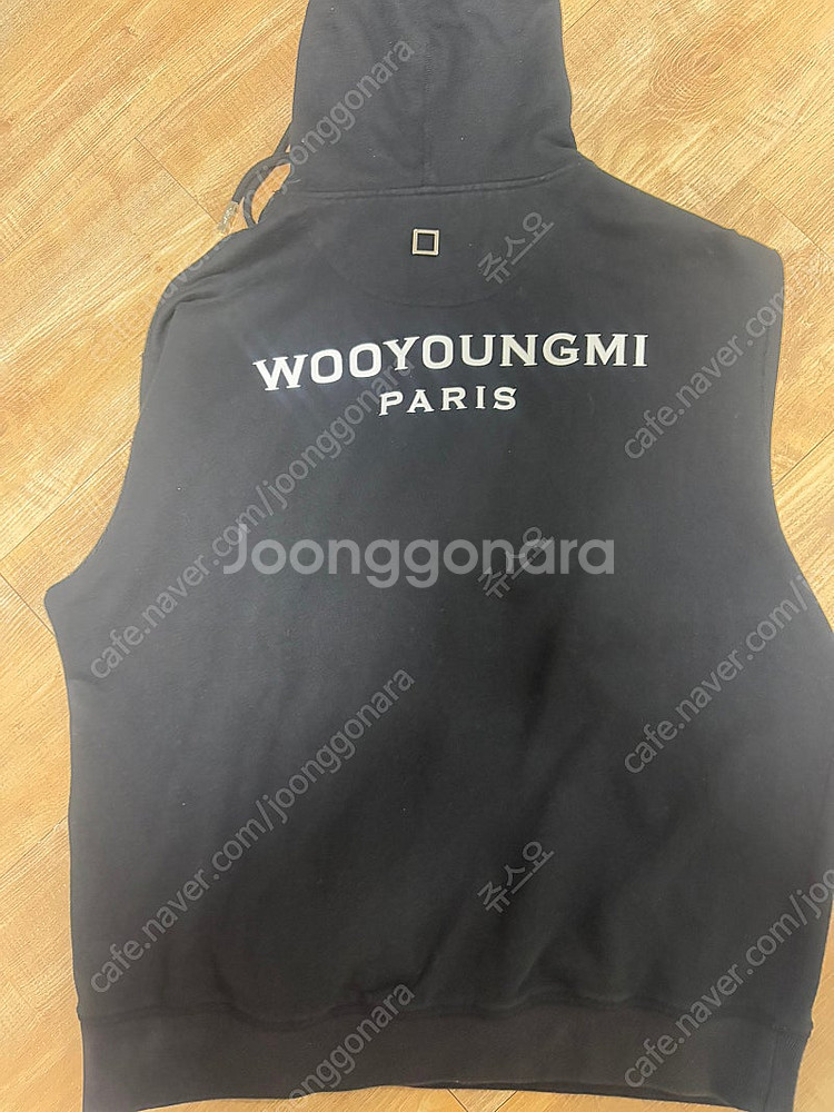 우영미 백로고 후드티 48사이즈--1