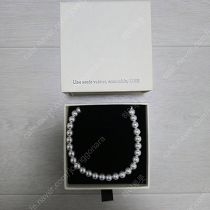 une윤 스와로브스키 진주 목걸이 6mm 925실버