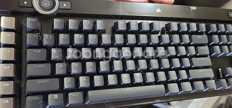 커세어 k100 rgb 광축 게이밍 키보드 풀박스--2