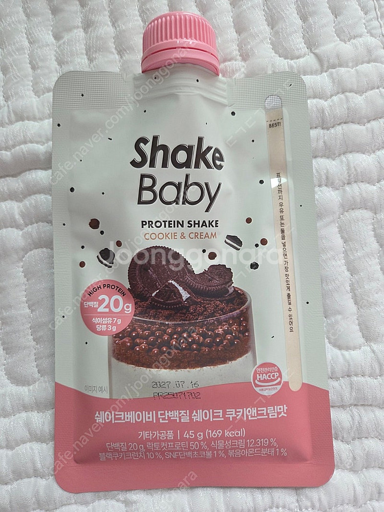 쉐이크베이비 단백질쉐이크 쿠키앤크림(6개 있음)--0