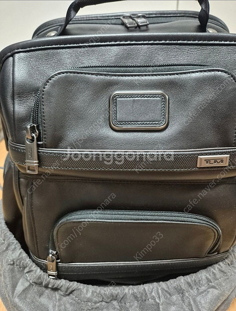 [TUMI] 투미 알파3 브리프 백팩 블랙 레더--0