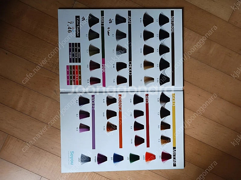 소유 염색약 차트 9,000원--1