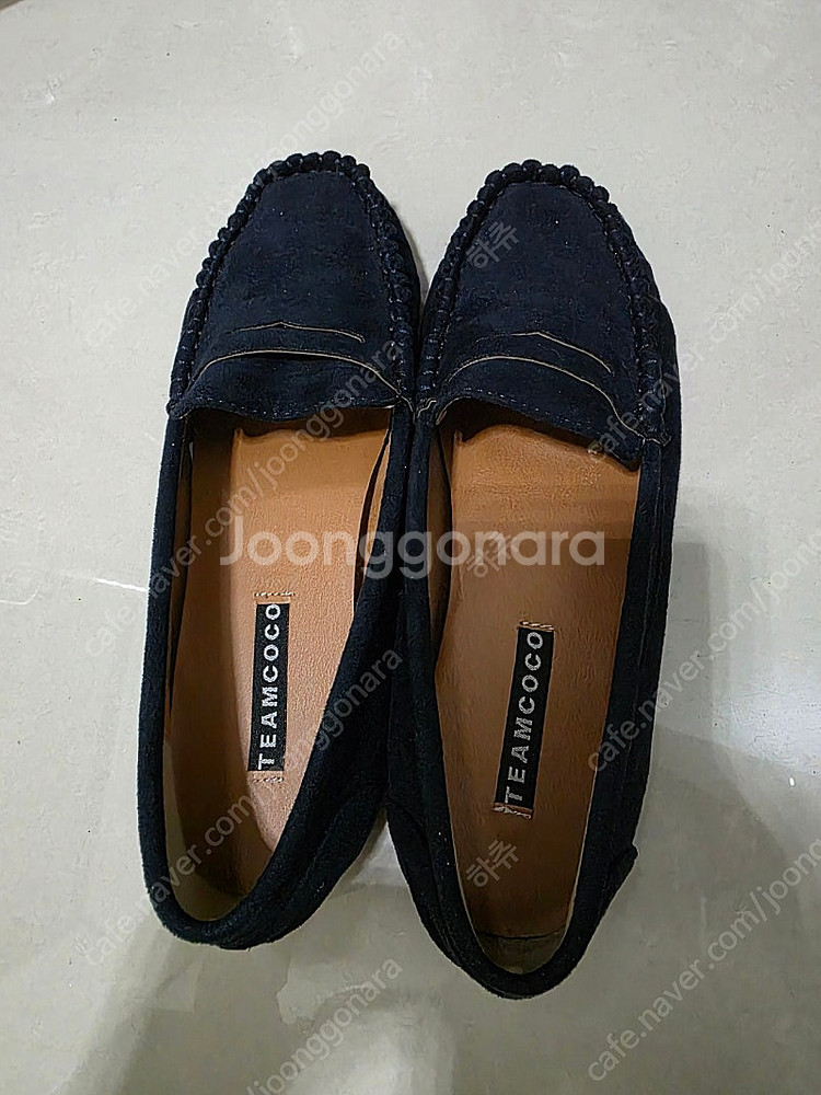 여성 세무 로퍼 신발 240--0