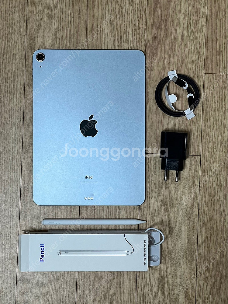 아이패드 에어4 64GB 와이파이 블루 + 펜슬 충전기...--0