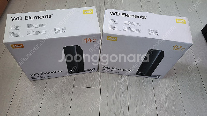 WD 엘리먼트 Elements 8T,10T,12T,14T 외장 하드 팝니다.--7