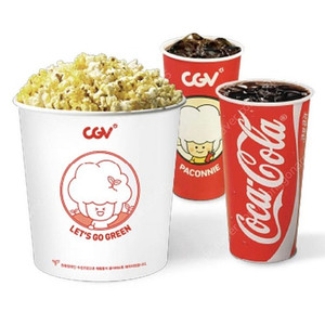 Cgv 생일콤보 (팝콘L + 탄산M2) 매점쿠폰 판매합니다.