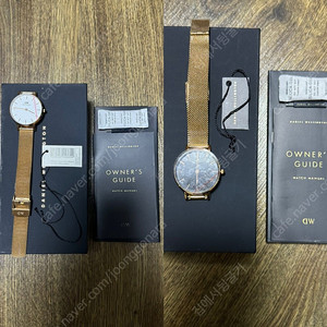 다니엘웰링턴 PETITE MELROSE 28mm 화이트/블랙 2개 팝니다.