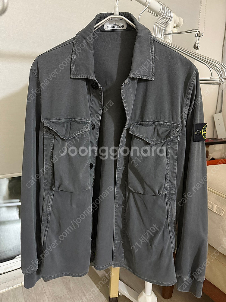 스톤아일랜드 19FW 올드이펙트 오버셔츠--0