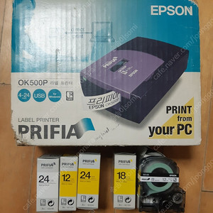 앱손 프리피아 PC 라벨 프린터기 테이프 카트리지 정품