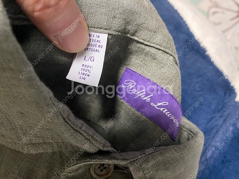 [옷정리급처] 폴로 랄프로렌 퍼플라벨 린넨 워크 셔츠 ...--1