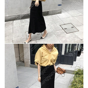 유메르 마젤 린넨스커트 블랙 S