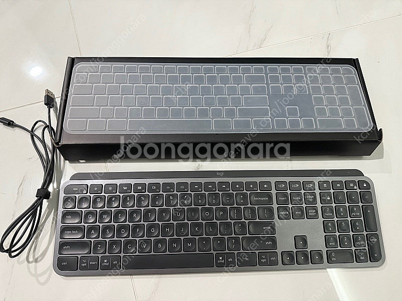 로지텍 MX KEYs 그래파이트 영문자판--0