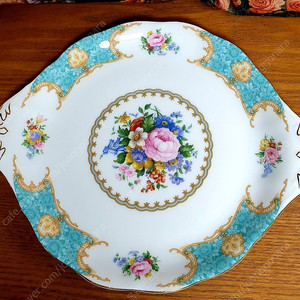 로얄알버트 레이디에스콧 레이디에스코트 양귀접시 케익접시 귀달이 접시