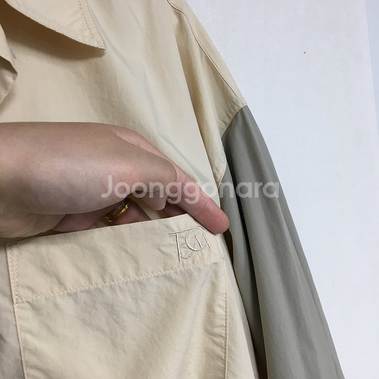 22 더캐시미어 컬러블록 셔츠 블라우스 66 / 랑방 ...--1
