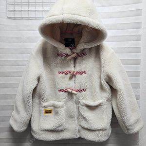 뉴발란스 키즈 뽀글이 후드 더플 코트 사이즈 120