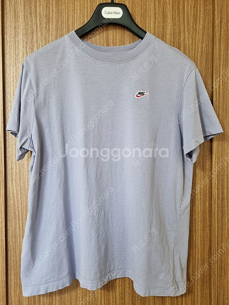 NIKE 나이키 스포츠 웨어 패치 로고 스카이 블루 반...--0