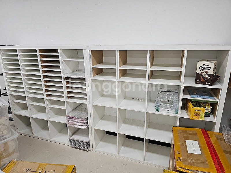 이케아 칼락스 4x4 수납함 2개 (+인서트 14개)--0