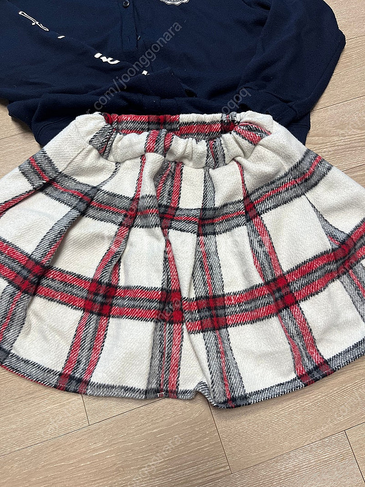 포크칩스 여아가디건 2XL+ 러브로지 치마 XL--3