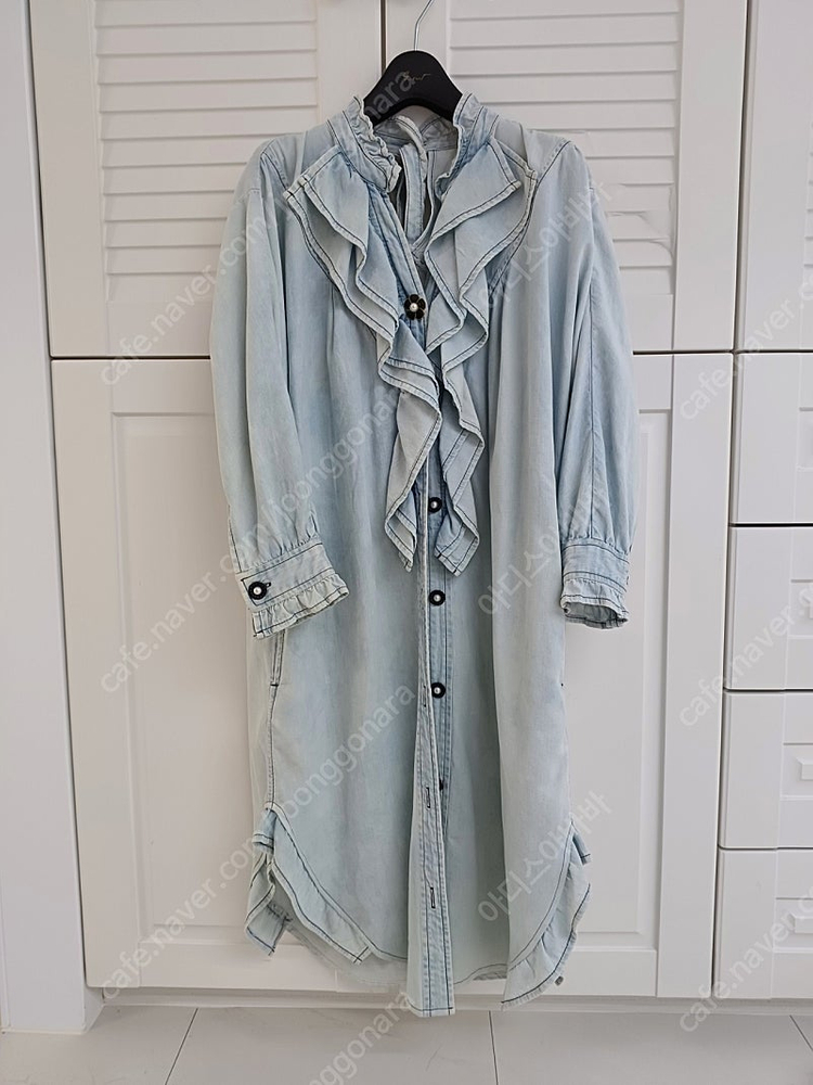 김현아 오즈세컨 데님 원피스 0(44~66)--3