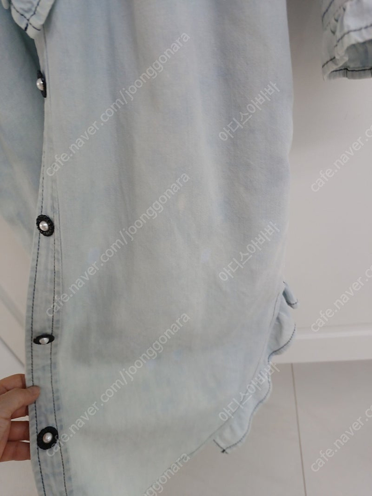 김현아 오즈세컨 데님 원피스 0(44~66)--6