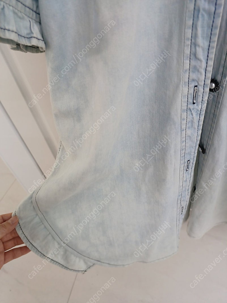 김현아 오즈세컨 데님 원피스 0(44~66)--7