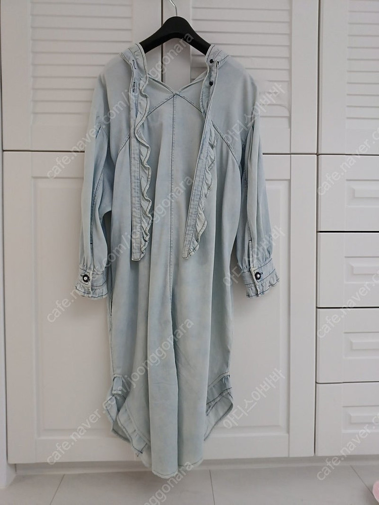 김현아 오즈세컨 데님 원피스 0(44~66)--8