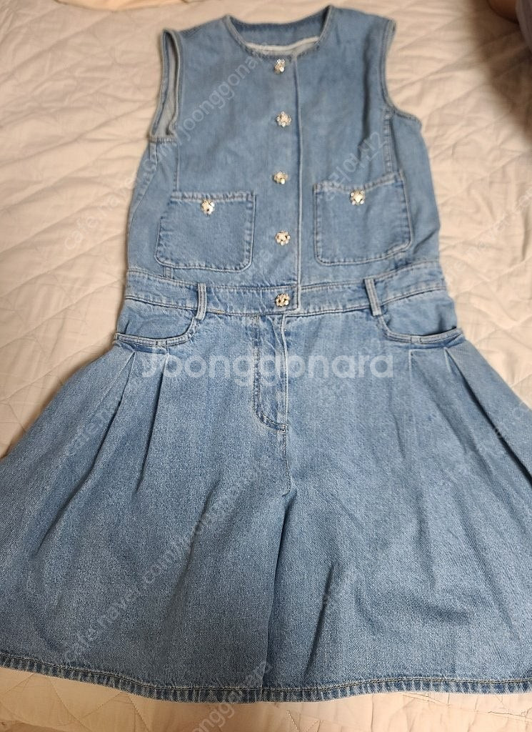 한섬 랑방 데님점프수트55--0