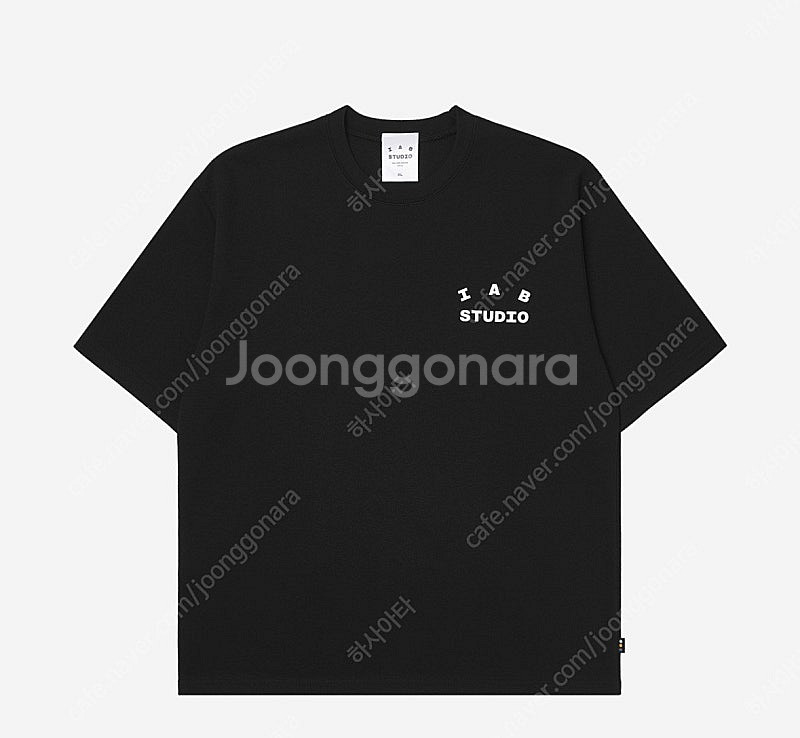 [S,M,L,XL] 아이앱 스튜디오 티셔츠 반팔 블랙 ...--0