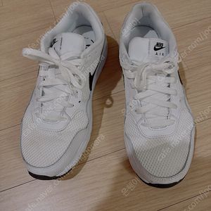 (실착1회) 정품 나이키 에어맥스 CW4555 흰색 250 사이즈 떨이 합니다.