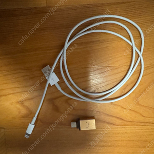 apple 정품 애플 8핀(라이트닝 케이블) to usb 새상품급 + c타입 젠더
