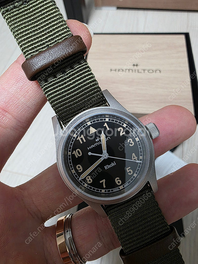 해밀턴 카키필드 쿼츠 33mm 판매--1