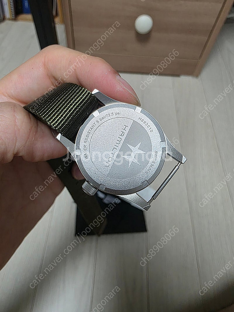 해밀턴 카키필드 쿼츠 33mm 판매--4