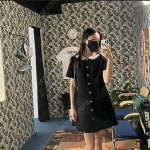 산드로 카라 트위드원피스