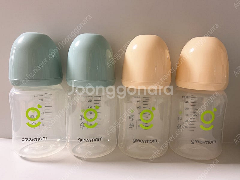 그린맘 젖병 젖꼭지 포함! 160ml 4개 일괄 (문앞...--0