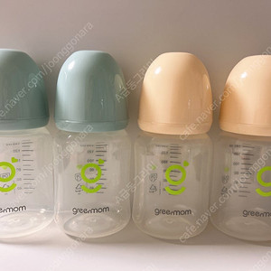 그린맘 젖병 젖꼭지 포함! 160ml 4개 일괄 (문앞택배비 포함)